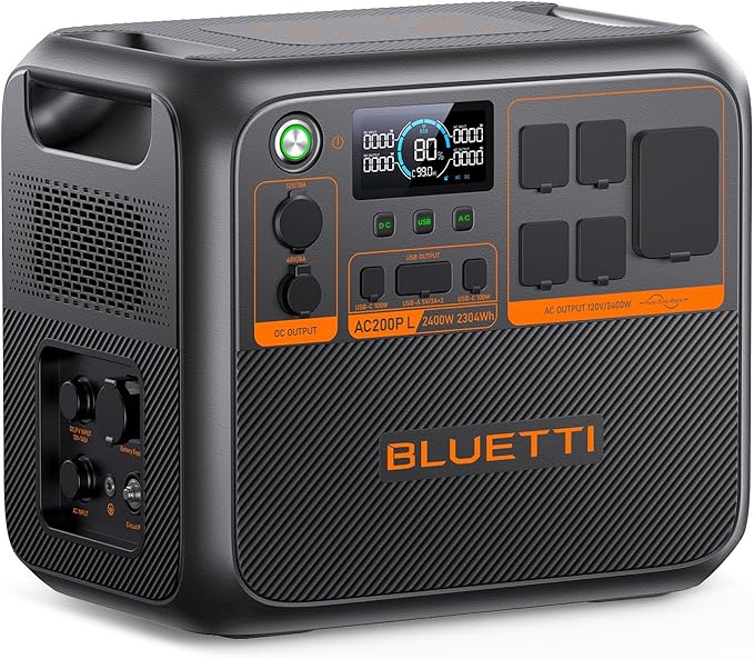 BLUETTI AC200P L vista frontal